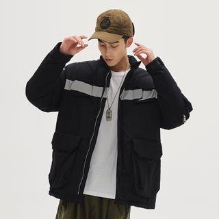 Two Tone Cargo Zipped Jacket