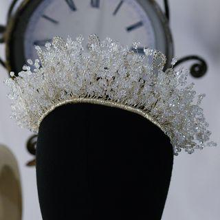 Wedding Faux Crystal Tiara White - One Size