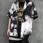 Short-sleeve Tie-dyed Shirt