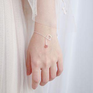 Cat Bracelet Red & Silver - One Size