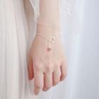 Cat Bracelet Red & Silver - One Size