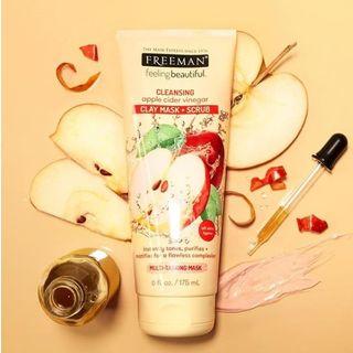 Freeman Beauty - Cleansing Apple Cider Vinegar Clay Mask & Scrub 6oz / 175ml