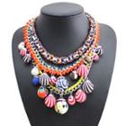 Pompom-accent Necklace
