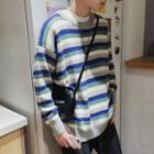 Color-block Stripe Sweatshirt