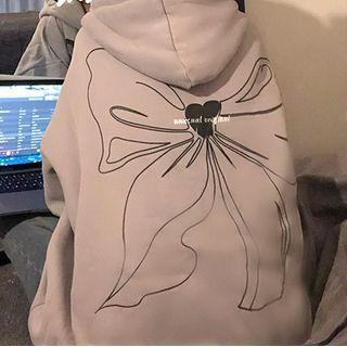 Bow Zip-up Hoodie
