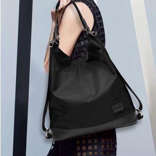 Plain Convertible Shoulder Bag / Backpack