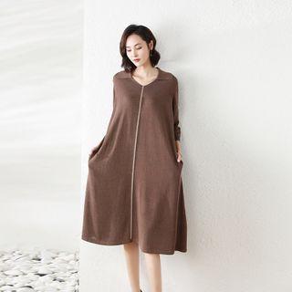 Midi Polo Knit Dress