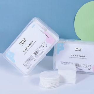 Makeup Cotton (various Designs) 500 Pcs - Square & 50 Pcs - Circle - White - One Size