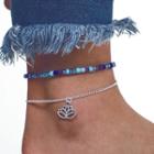 Alloy Lotus Anklet 6975a - One Size