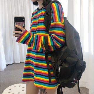 Striped Long-sleeve T-shirt Multicolor - One Size