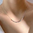 Cube Pendant Sterling Silver Choker