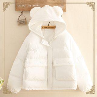 Bear Ear-accent Padded Jacket