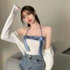 Two Tone Bow Camisole Top