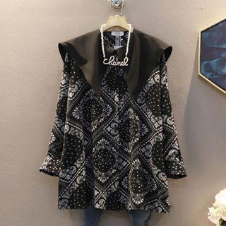 Paisley Print Blouse Black - One Size