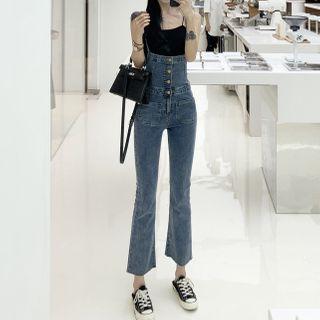 Cropped Denim Jumper Pants / Camisole