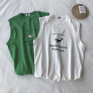 Whale Print Tank Top