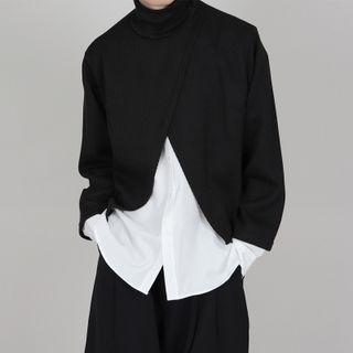 Irregular Turtleneck Sweatshirt