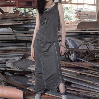 Cutout Midi Tank Dress