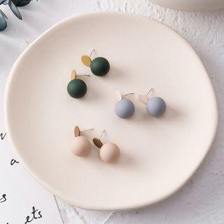 Matte Bead Drop Earring