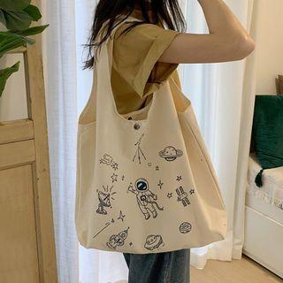 Astronaut Print Tote Bag