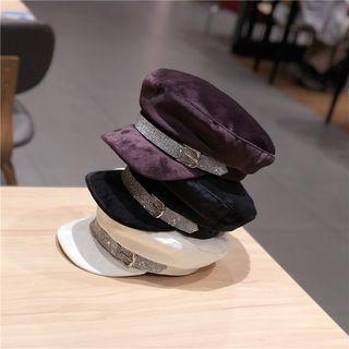 Rhinestone Belt Military Cap