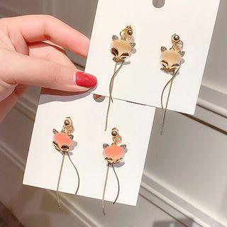 Bead Animal Fringed Earring
