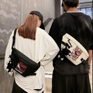 Shark Print Sling Bag