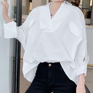 V-neck Oversize Blouse