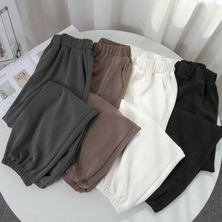 Silky Gathered Cuff Sweatpants
