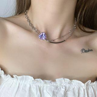 Heart Choker As Shown In Figure - One Size