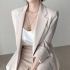 Tie Waist Oversized Blazer
