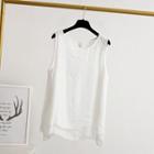 Layered Tank Top White - One Size