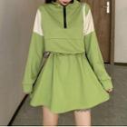 Two Tone Sweatshirt Dress