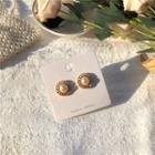 Faux Pearl Earring 1 Pair - Faux Pearl S925 Sterling Silver Pin Stud Earring - One Size