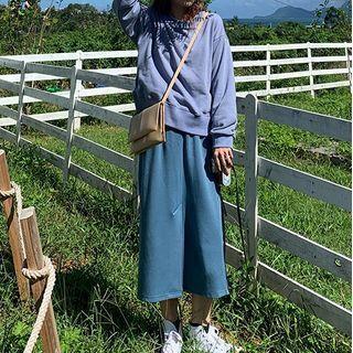 Loose-fit Lace-up Side Oversized Sweater