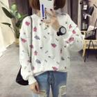 Perfume Print Pullover