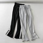 Striped-side Wide Leg Pants