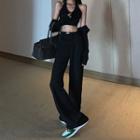 Halter Neck Top / Wide-leg Pants / Cardigan