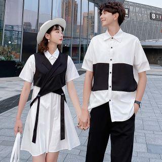 Couple Matching Short-sleeve Shirt / Shirtdress / Vest