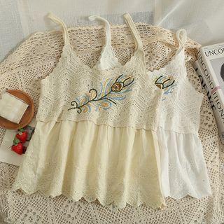 Patchwork Embroidered Loose Top