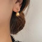 Waterdrop Stud Earring 1 Pair - Gold - One Size