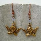 Blessing Angel Earrings Gold - One Size