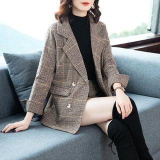 Set: Houndstooth Blazer + Dress Shorts
