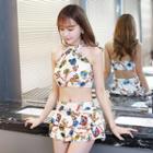 2-piece Print Swimdress