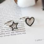 Alloy Heart / Star Ring Ring - Star - One Size