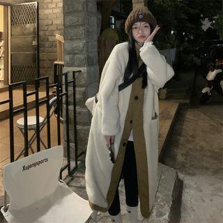 Reversible Button-up Fleece Coat