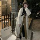 Reversible Button-up Fleece Coat