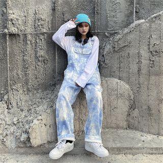 Dye Print Jumper Pants