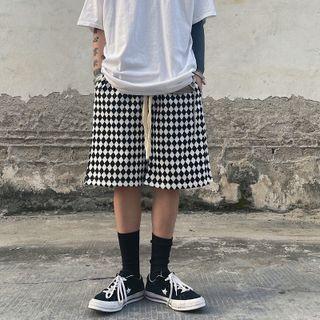 Argyle Print Shorts