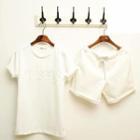 Set: Lettering T-shirt + Shorts